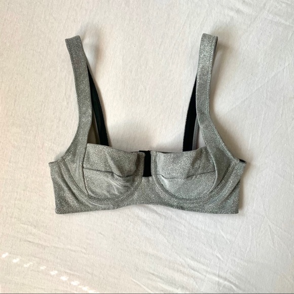 S O L D HOUSE OF CB/ Sparkly Silver Vela Top ✨ - Picture 5 of 13